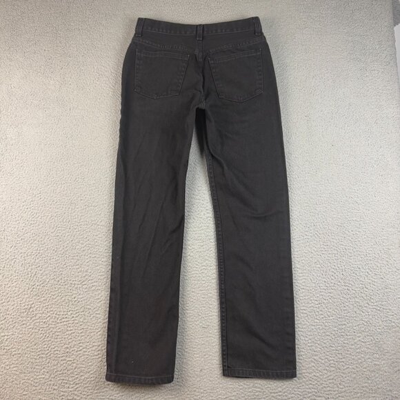 Mens Straight Leg Black Dark Wash Denim Size 30x32 Cotton Regular Fit Modern - Picture 2 of 6